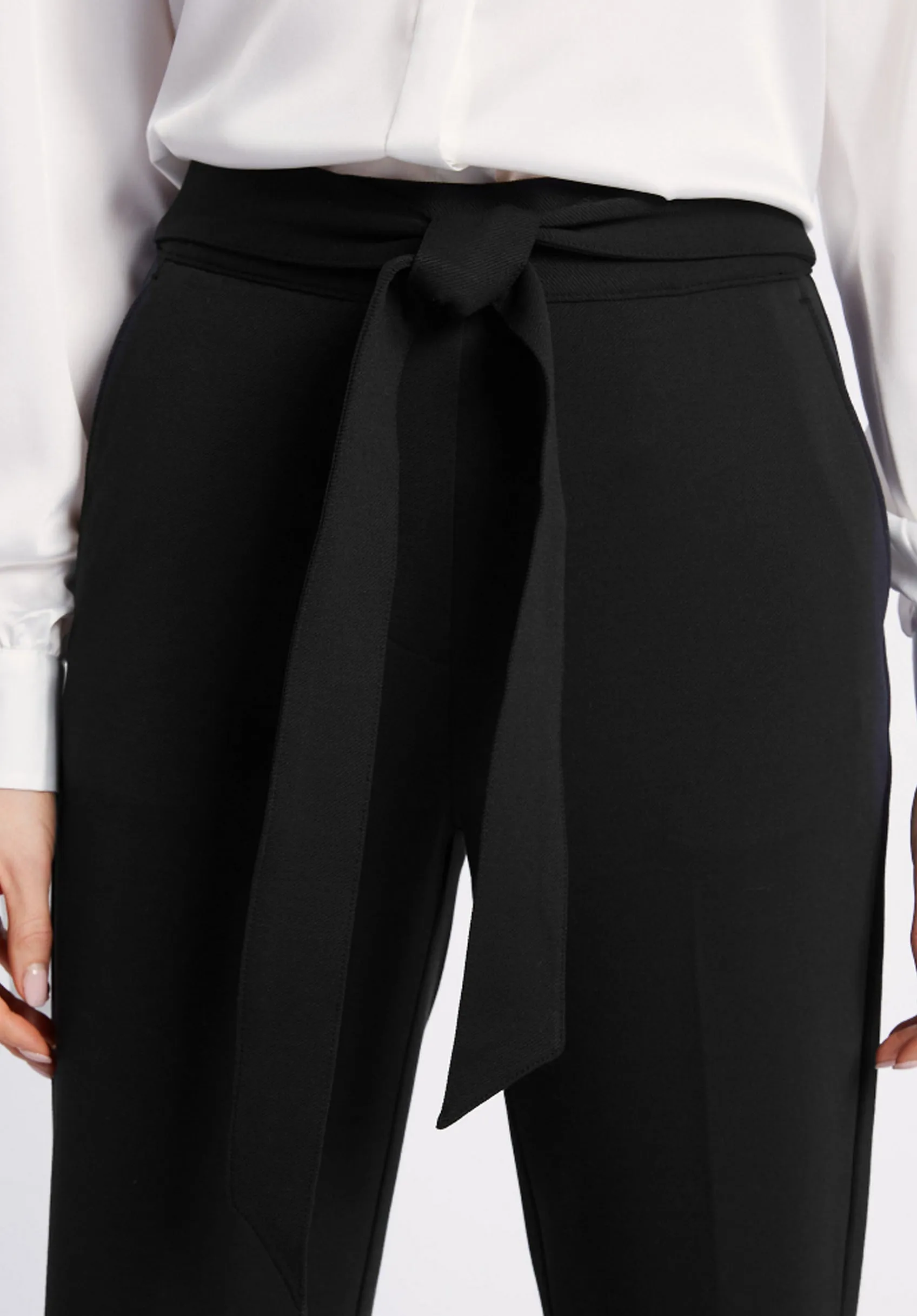 Ex Famous Store Ladies Belted Straight Leg Trousers sold by Your Style Outlet product image thumbnail 4
