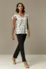 Ex Wallis Monochrome Polka Dot Frill Sleeve Blouse sold by Your Style Outlet