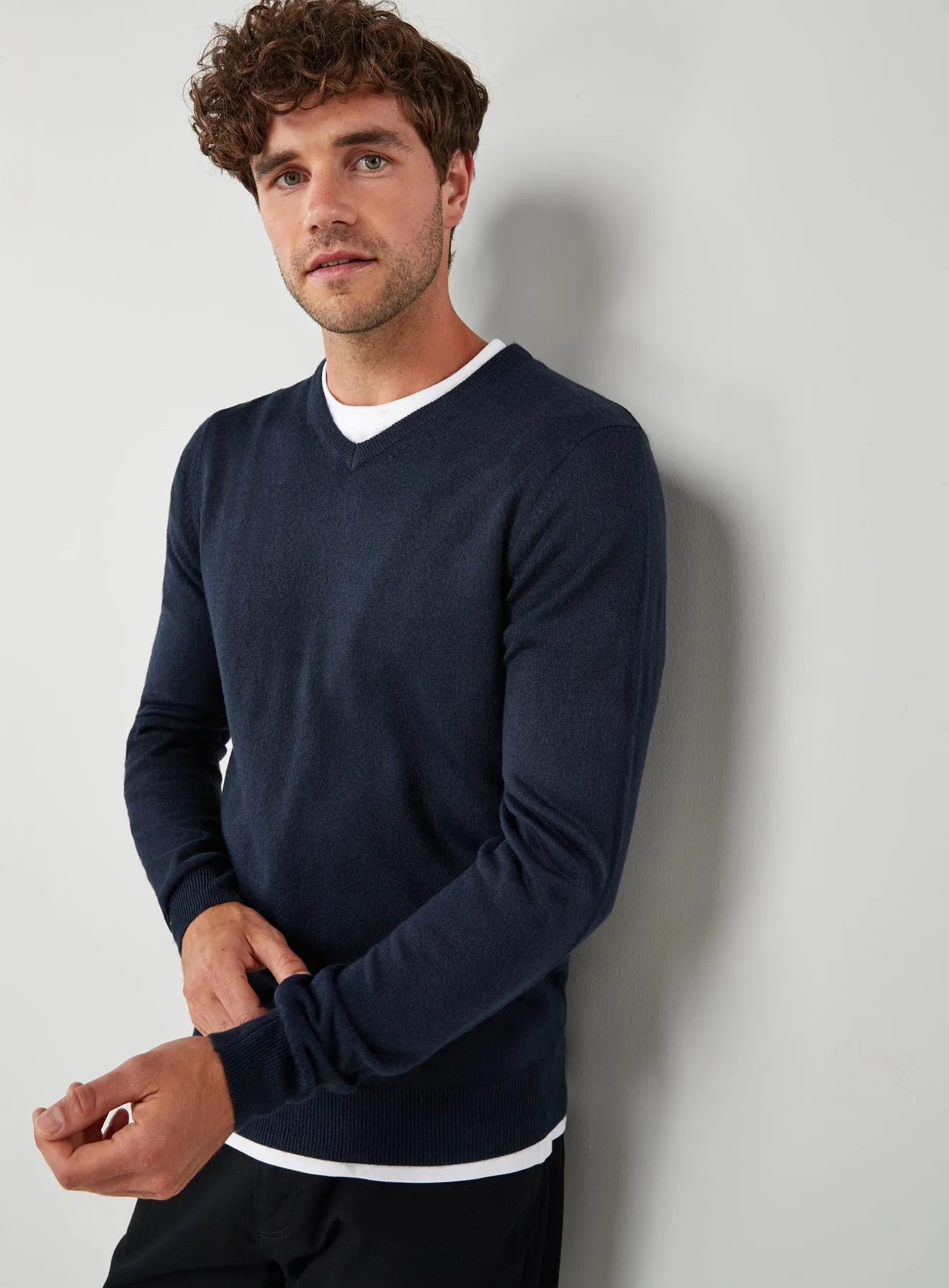 Ex Chainstore Mens Soft Touch V Neck Jumper Knitwear 3 Colours sold by Your Style Outlet product image thumbnail 2