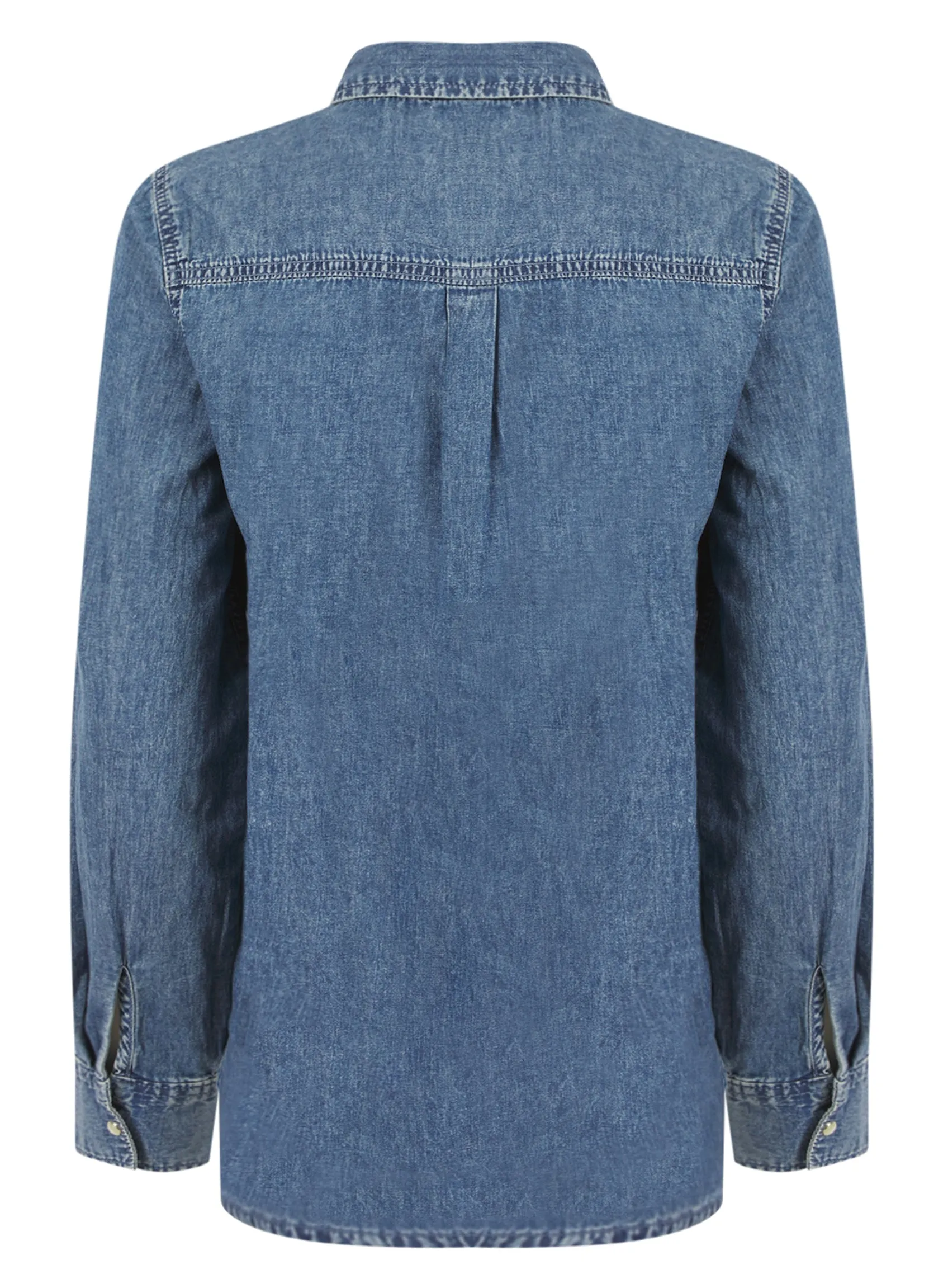 Ex Papaya Ladies 100% Cotton Denim Pocket Shirt sold by Your Style Outlet product image thumbnail 4