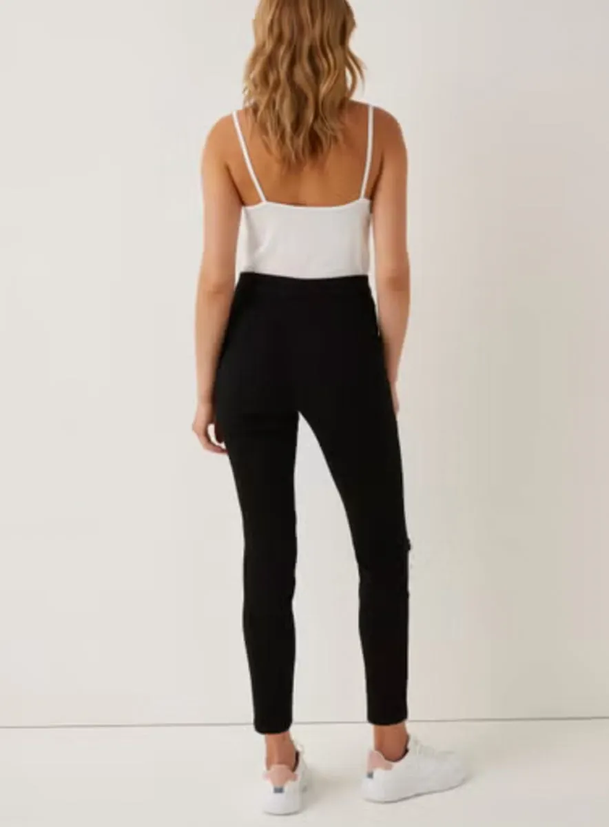 Ladies Jessie Black High Waisted Ripped Jeans Jeggings sold by Your Style Outlet product image thumbnail 3