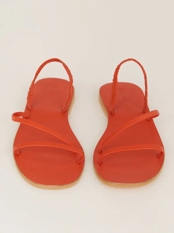 Ex Warehouse Ladies Orange Skinny Strap Sandals sold by Your Style Outlet