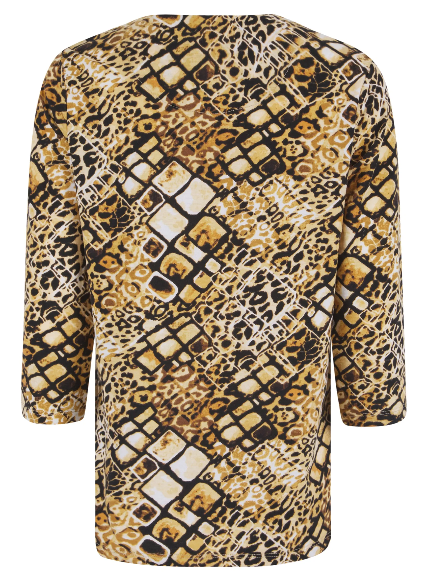Millers Ladies Leopard Print 3/4 Sleeve Jersey Stretch Top sold by Your Style Outlet product image thumbnail 2