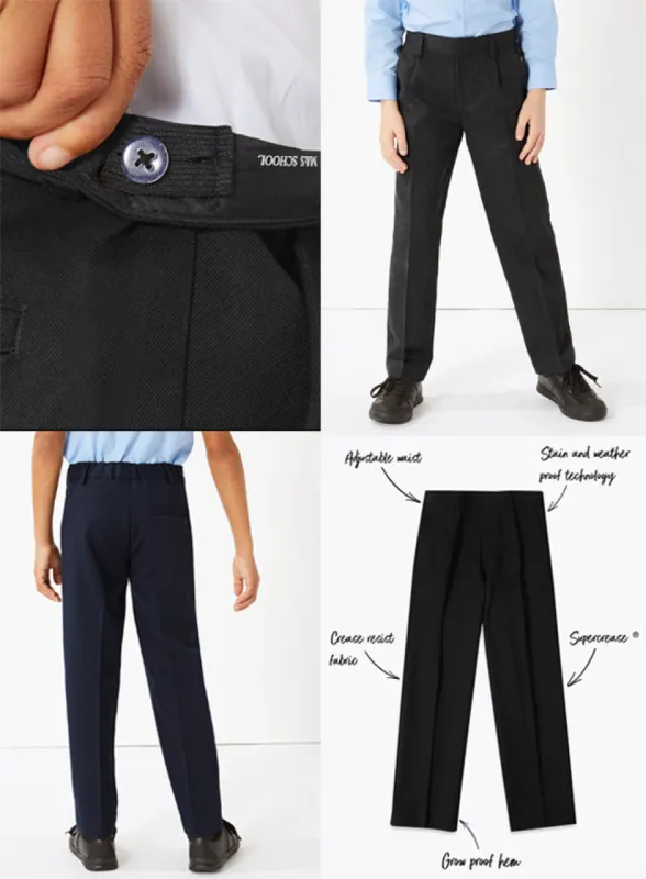 Ex Famous Store Boys Regular Leg School Trousers sold by Your Style Outlet