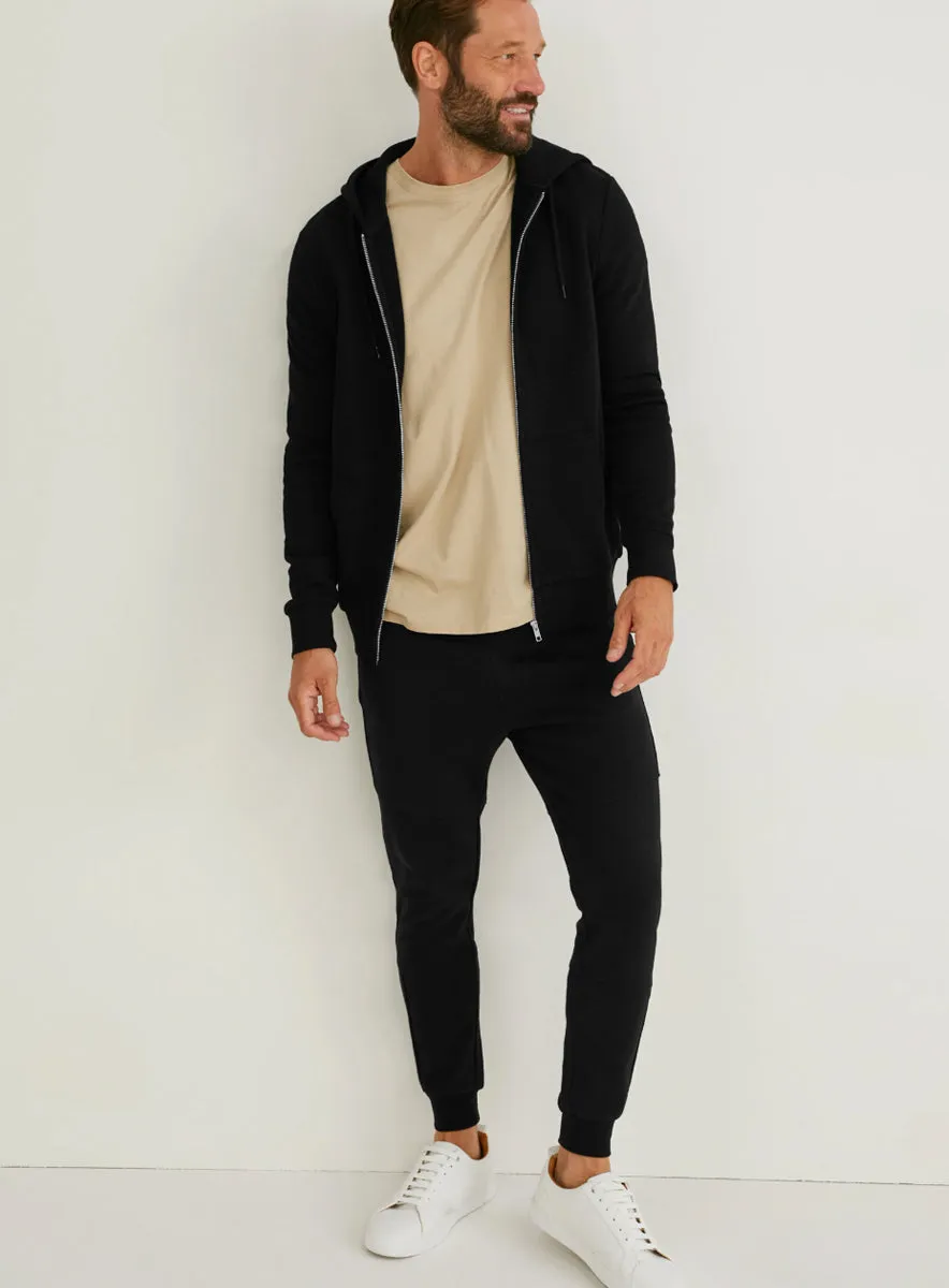 Mens Black Jogger Pants With Side Zip Pockets sold by Your Style Outlet product image thumbnail 2