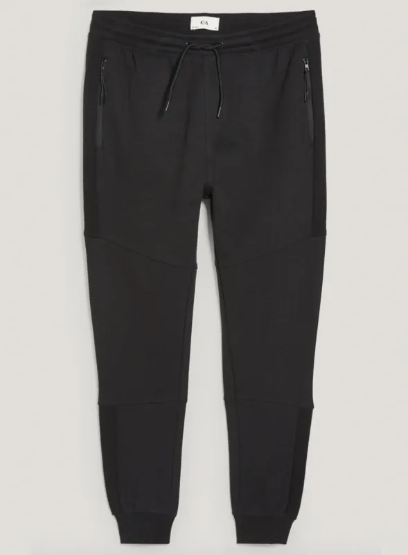 Mens Black Jogger Pants With Side Zip Pockets sold by Your Style Outlet