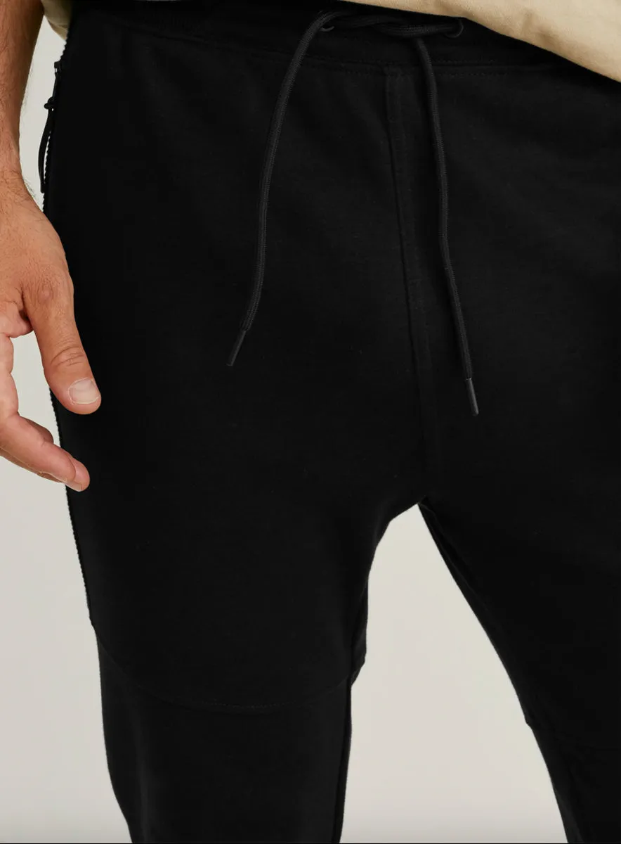 Mens Black Jogger Pants With Side Zip Pockets sold by Your Style Outlet product image thumbnail 4