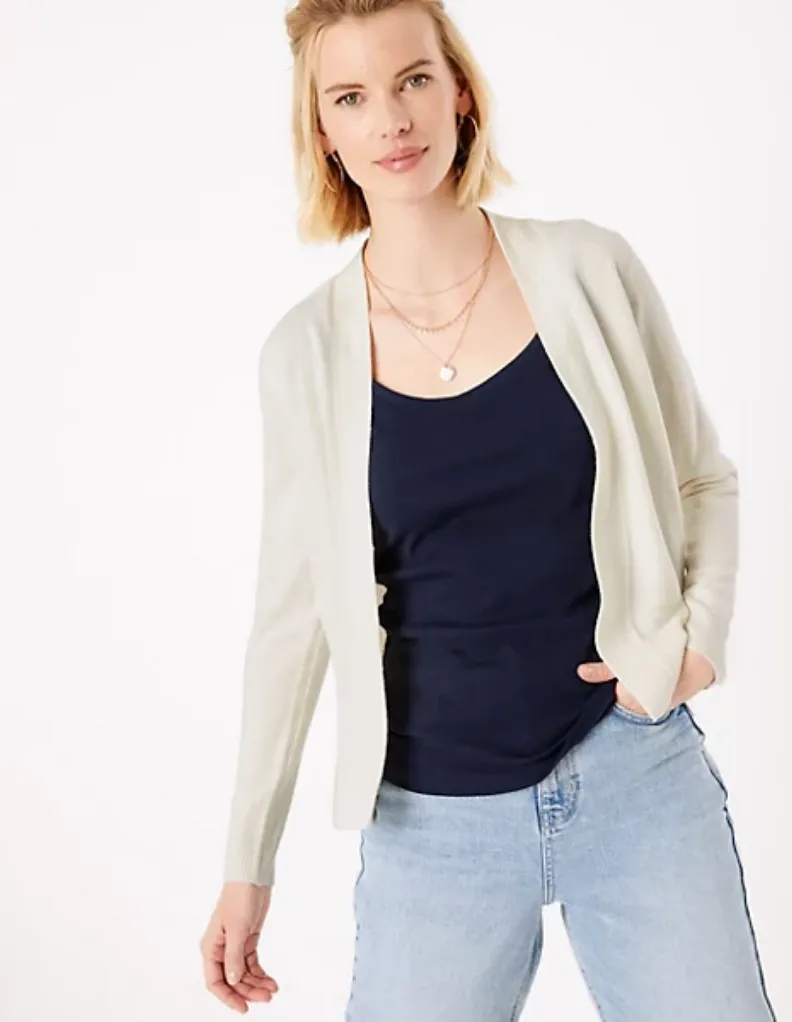 Ex Famous Store Supersoft Edge to Edge Cardigan 6 Colours sold by Your Style Outlet