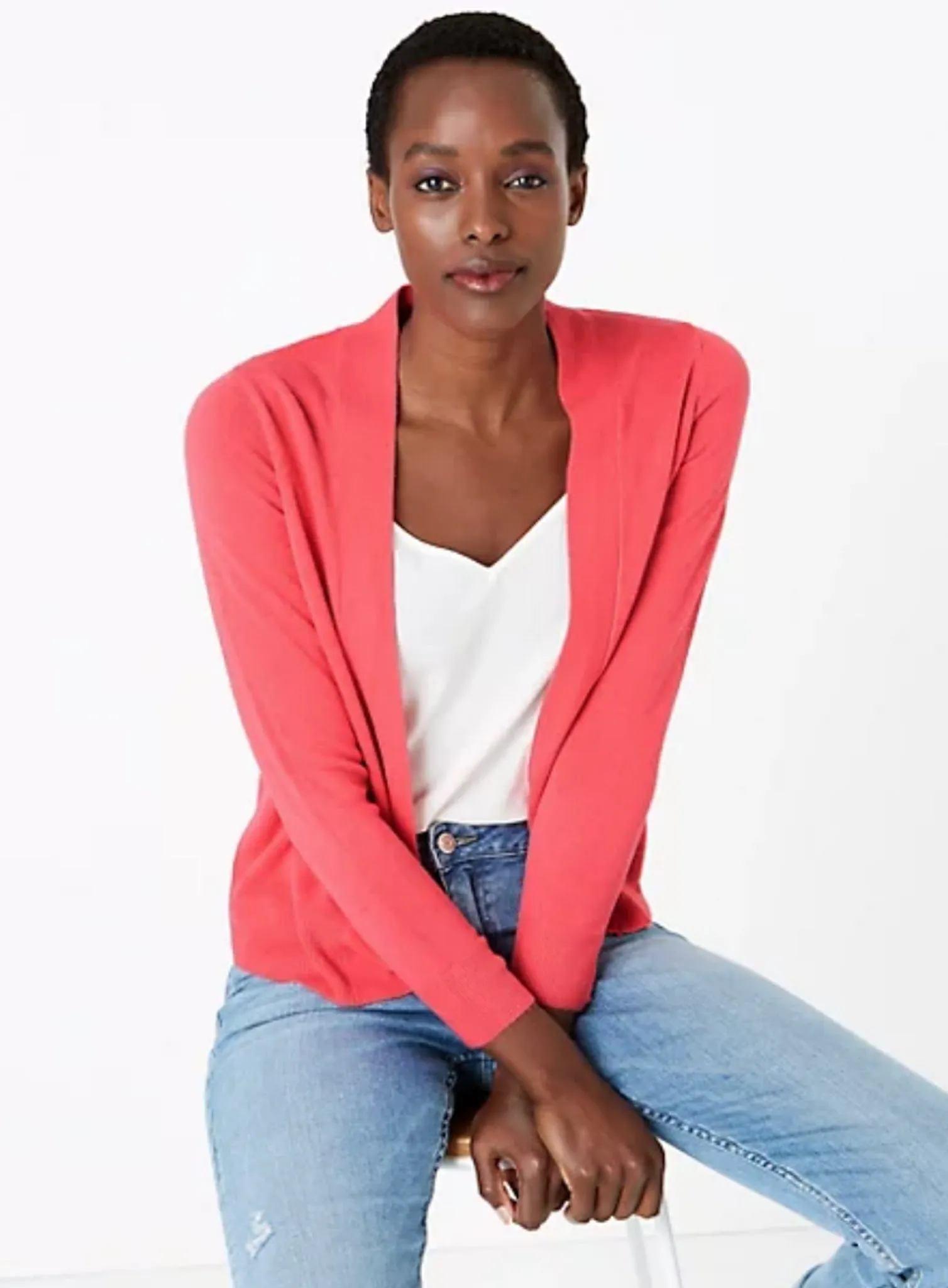 Ex Famous Store Supersoft Edge to Edge Cardigan 6 Colours sold by Your Style Outlet product image thumbnail 2