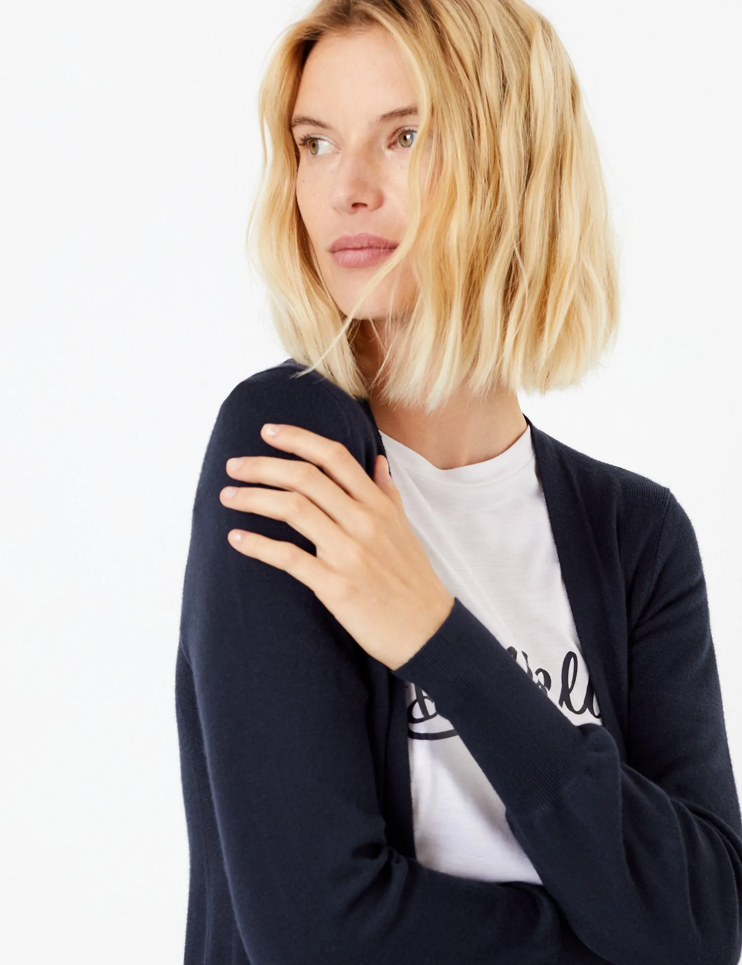 Ex Famous Store Open Front Patch Pocket Cardigan sold by Your Style Outlet product image thumbnail 4