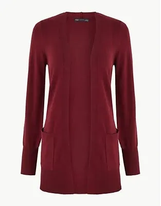 Ex Famous Store Open Front Patch Pocket Cardigan sold by Your Style Outlet product image thumbnail 2