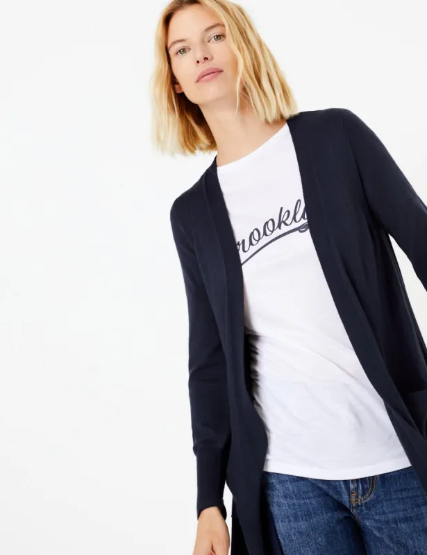 Ex Famous Store Open Front Patch Pocket Cardigan sold by Your Style Outlet