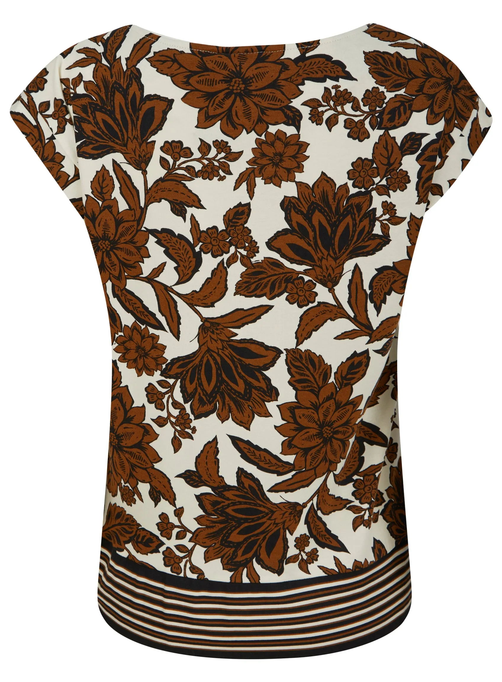 Ex Wallis Floral Print Tie Knot Side Round Neck Top sold by Your Style Outlet product image thumbnail 3