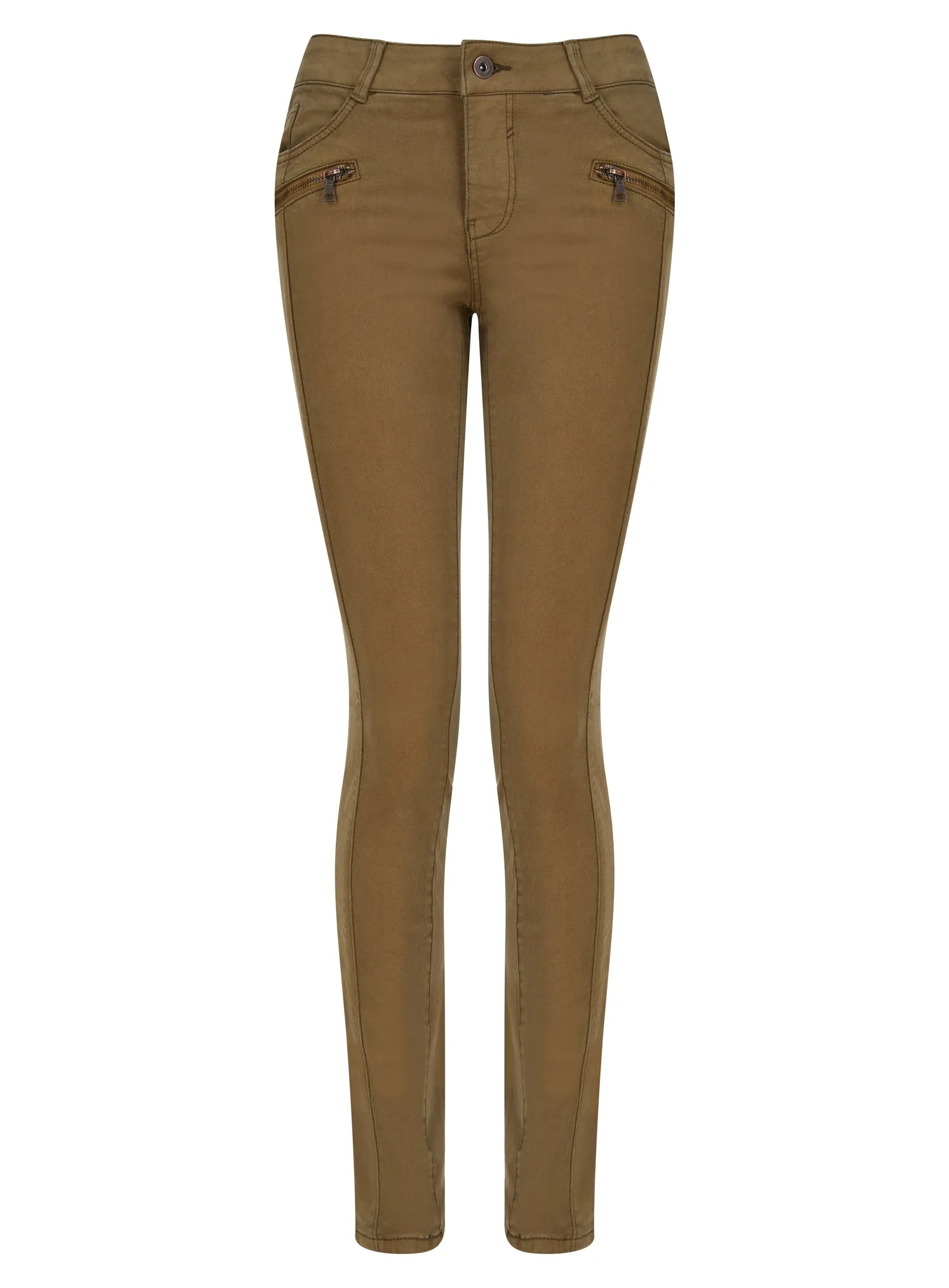 Ex Store Ladies Zip Detail Skinny Jeans Trouser sold by Your Style Outlet product image thumbnail 2