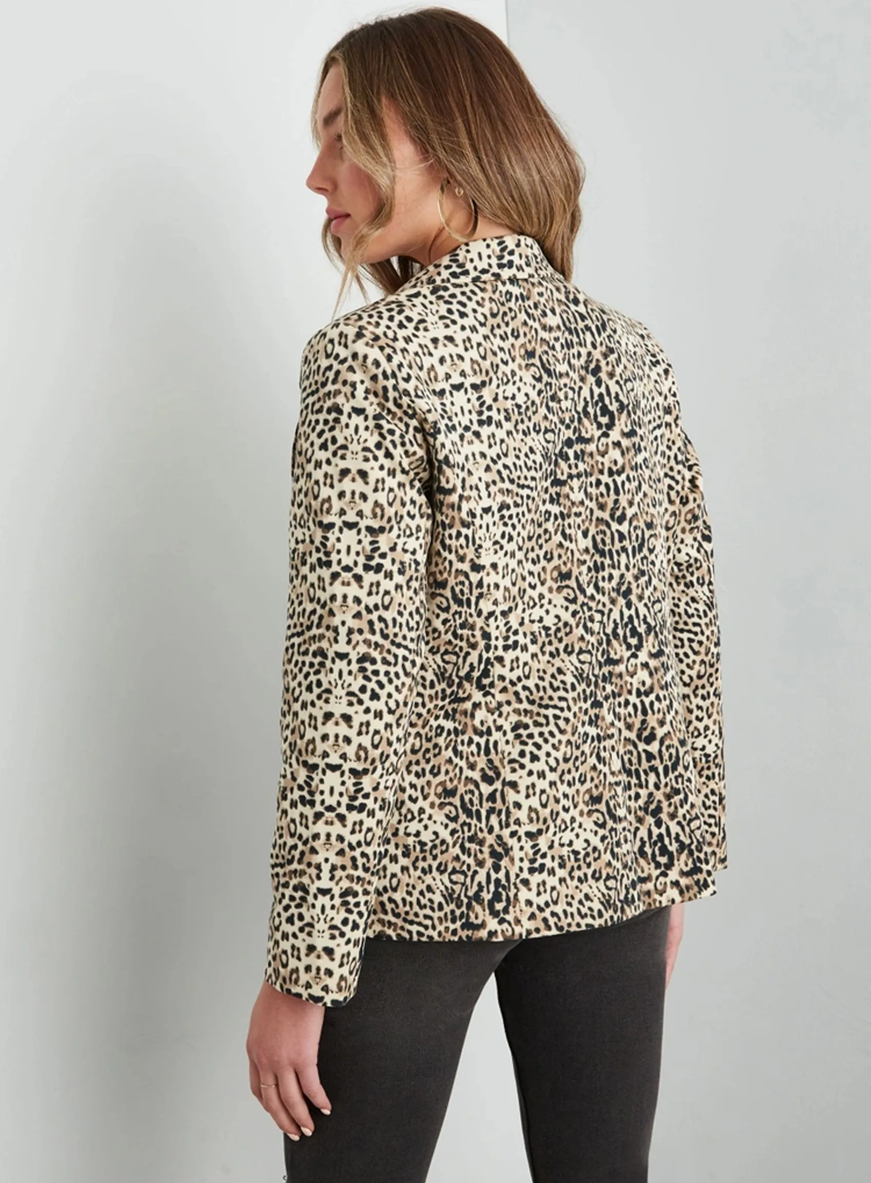 Ladies Rockmans Long Sleeve Leopard Print Blazer Jacket sold by Your Style Outlet product image thumbnail 3