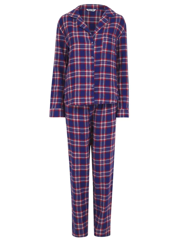 Ladies 100% Cotton Check Pyjama 2 Colours sold by Your Style Outlet