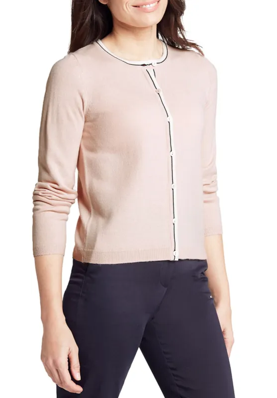 Ex Famous Store Pink Soft Knit Button Through Cardigan sold by Your Style Outlet