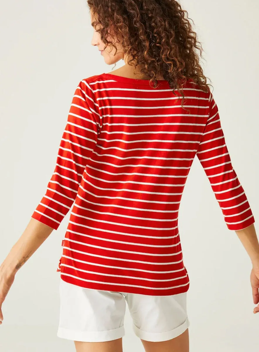 Ex Regatta Ladies Bayletta 3/4 Sleeve Stripe Top sold by Your Style Outlet product image thumbnail 3