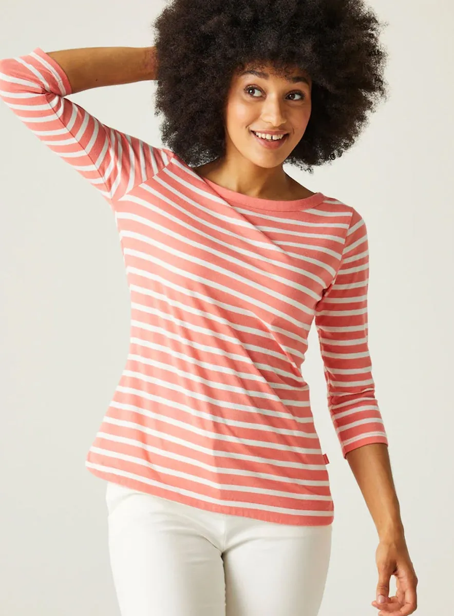 Ex Regatta Ladies Bayletta 3/4 Sleeve Stripe Top sold by Your Style Outlet product image thumbnail 4