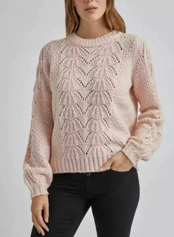 Ex Dorothy Perkins Pointelle Stitch Knit Jumper 3 Colours sold by Your Style Outlet