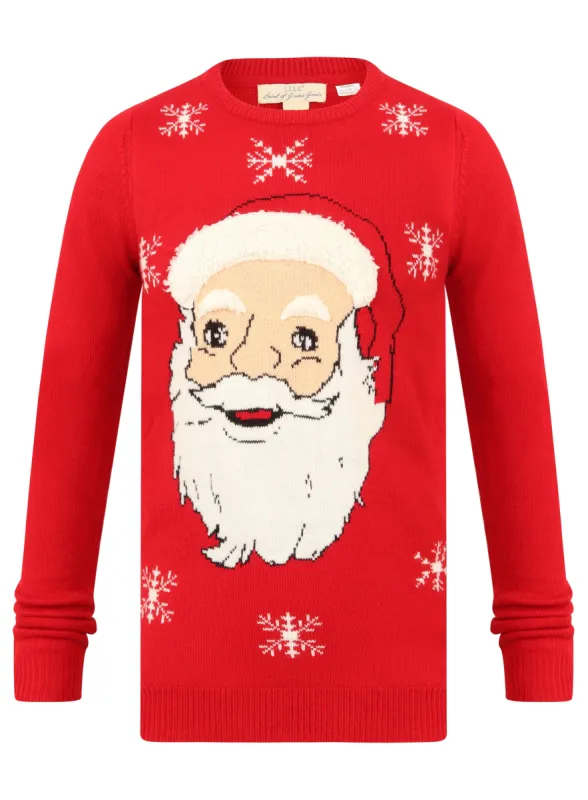 Ex H&M Santa Claus Mens Red Christmas Xmas Novelty Jumper sold by Your Style Outlet