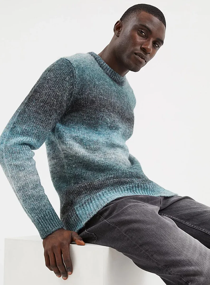 Mens Ombre Wool Blend Soft Knitted Jumper sold by Your Style Outlet product image thumbnail 2