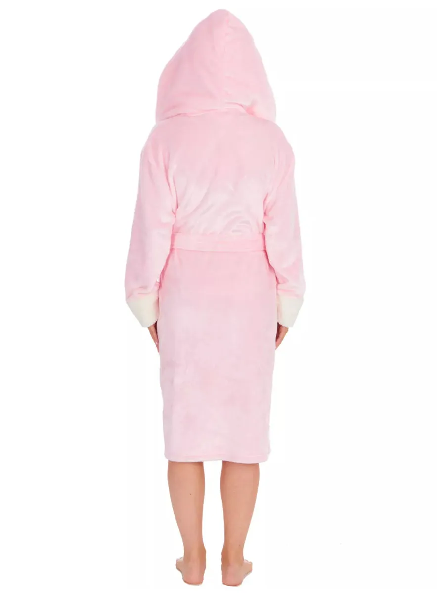 Forever Dreaming Shimmer Fleece Dressing Gown Lilac Pink sold by Your Style Outlet product image thumbnail 5