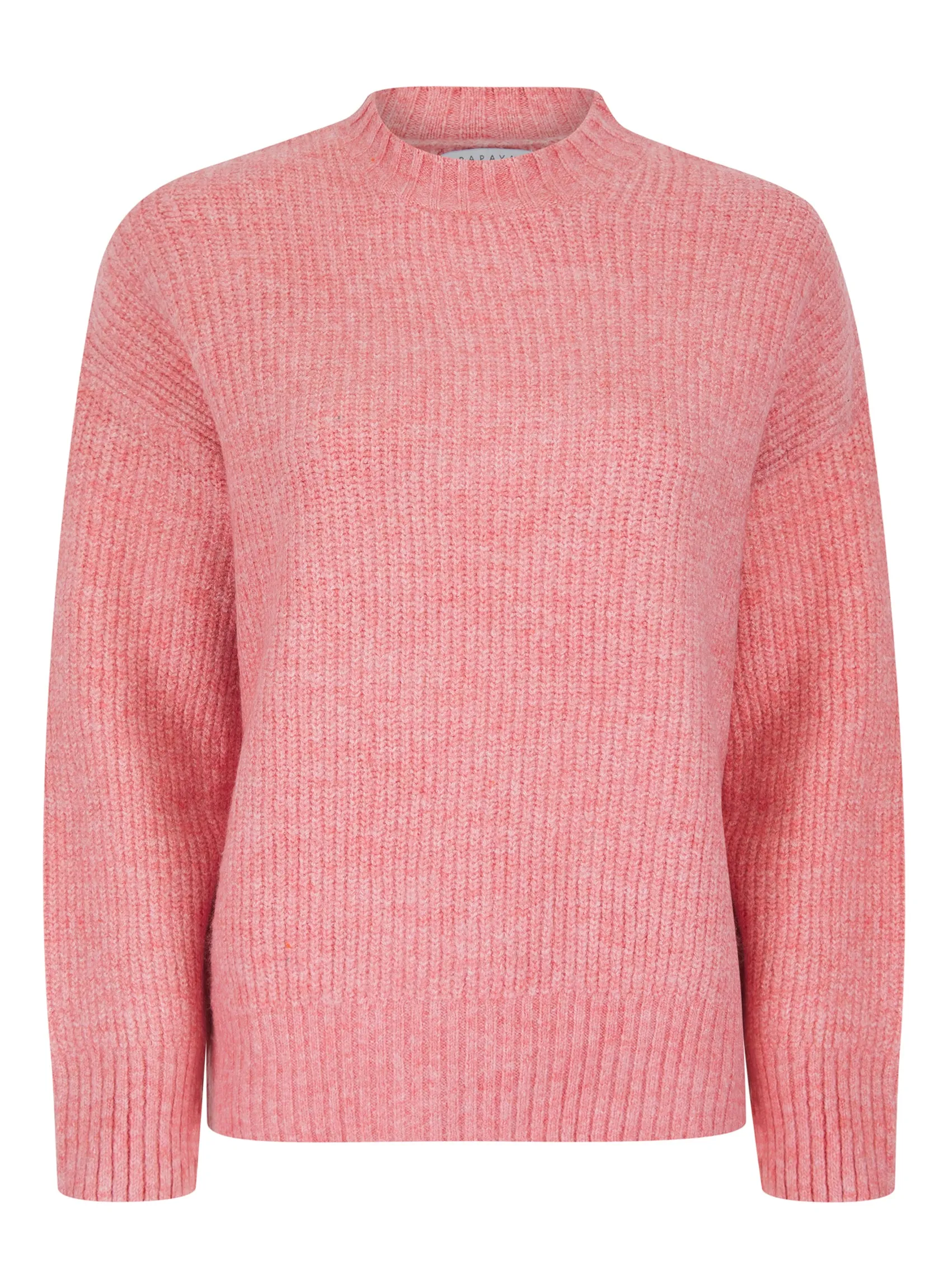 Ladies Papaya Turtleneck Cable Jumper Grey Pink Beige sold by Your Style Outlet product image thumbnail 2