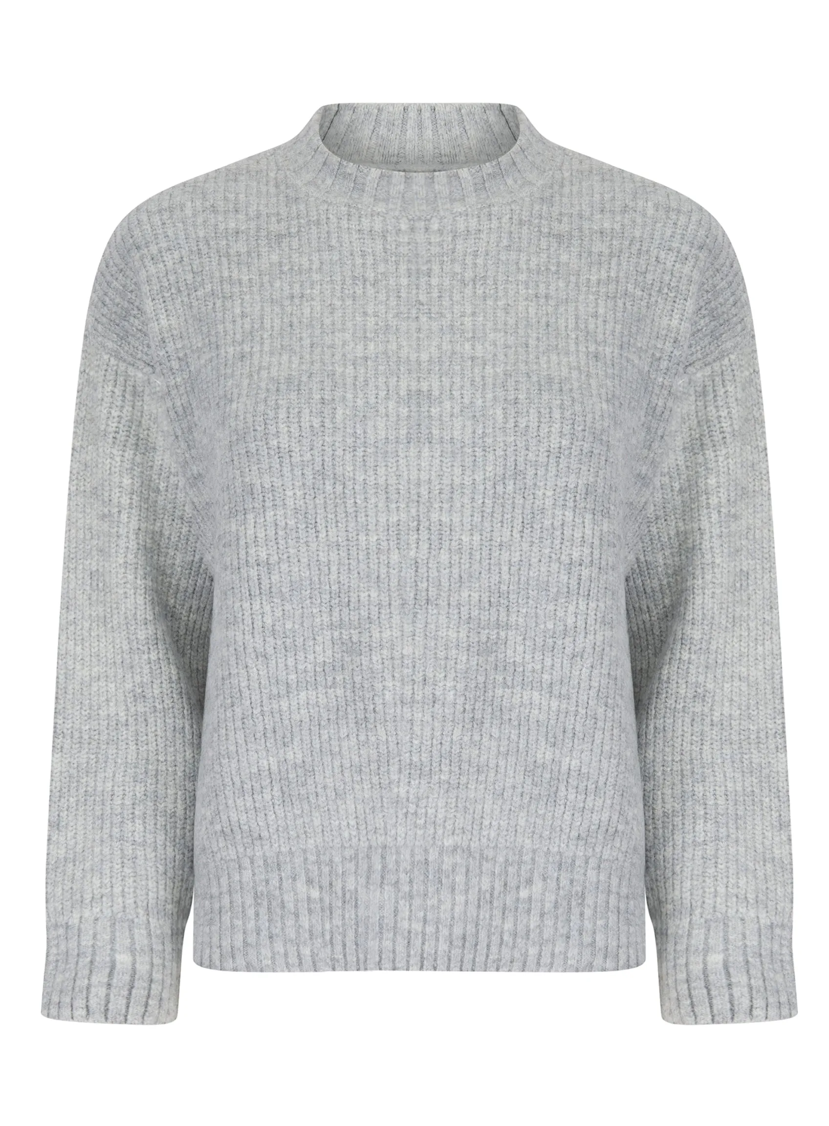 Ladies Papaya Turtleneck Cable Jumper Grey Pink Beige sold by Your Style Outlet product image thumbnail 3