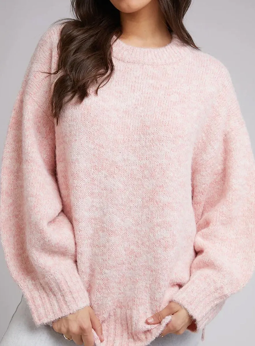 Ladies All About Eve Poppy Knit Jumper Pink sold by Your Style Outlet product image thumbnail 2