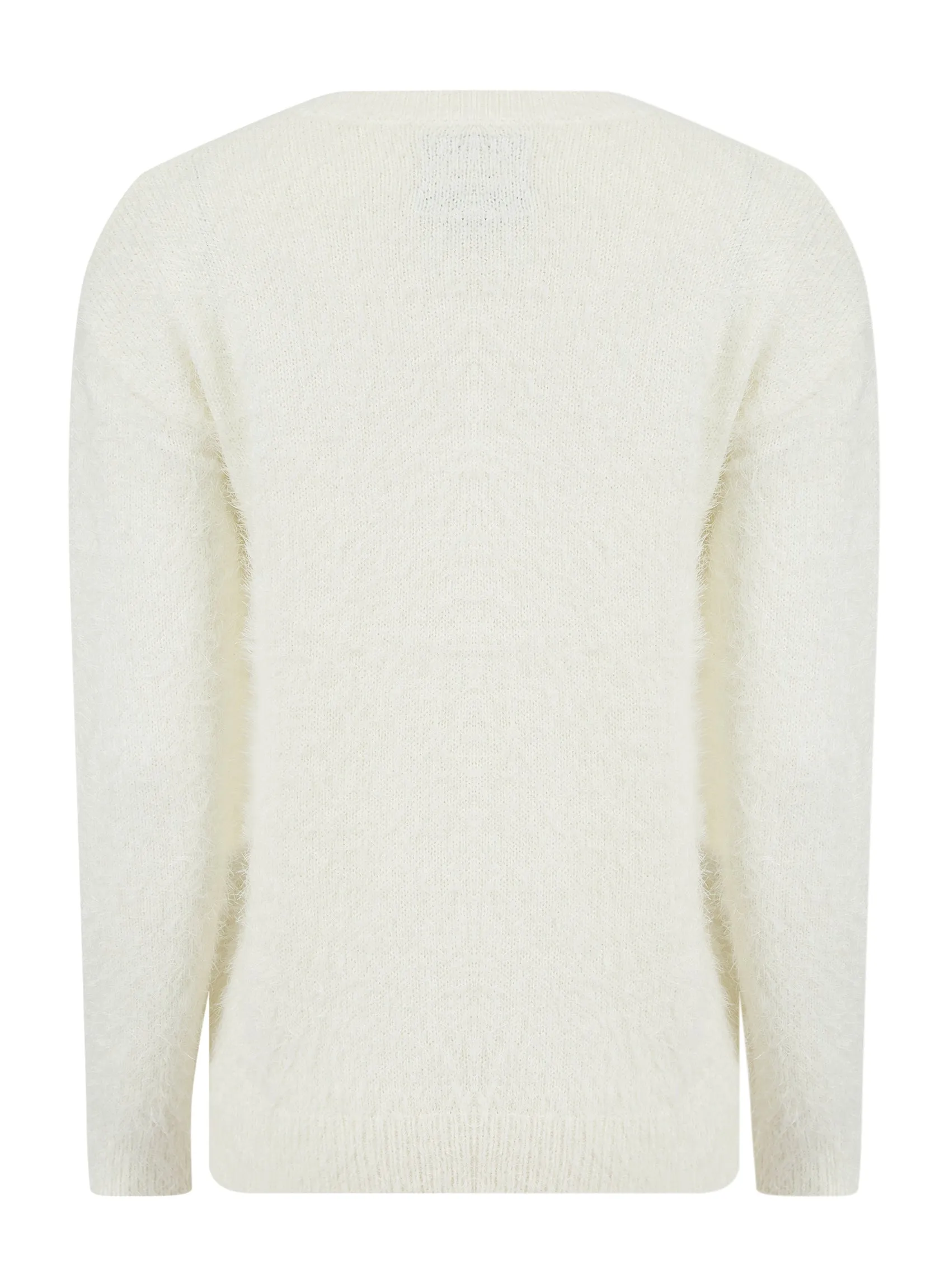 Ladies Reindeer Christmas Xmas Festive Jumper Red Cream sold by Your Style Outlet product image thumbnail 5