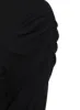 Ladies Rouche Arm Black Knit Jumper sold by Your Style Outlet