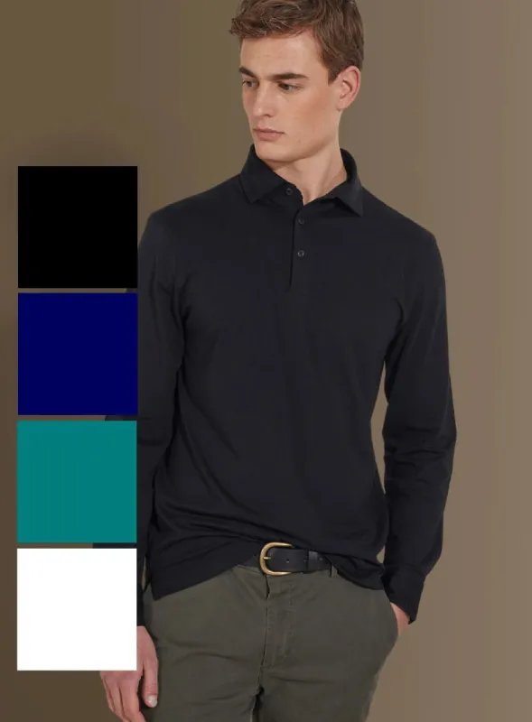 Mens Doppelganger Long Sleeves Polo 100% Pure Supima Cotton sold by Your Style Outlet