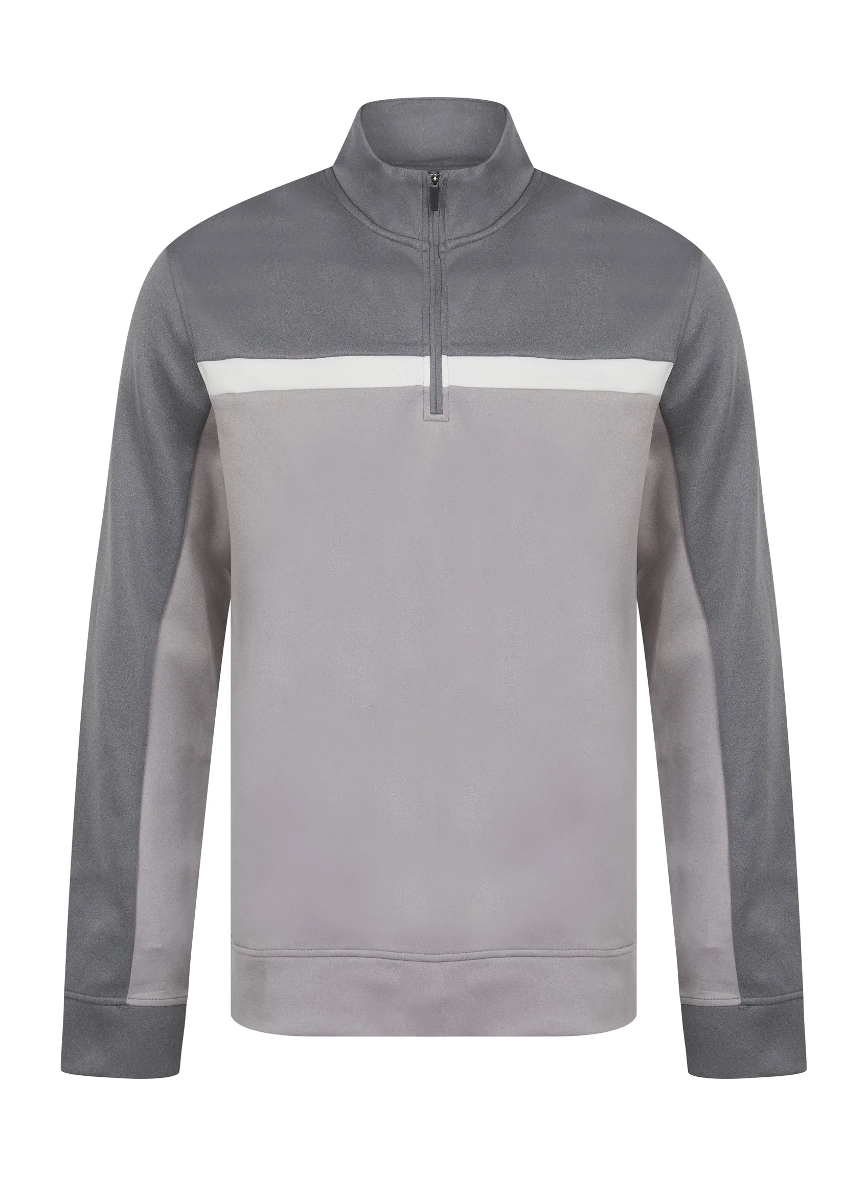Mens Ex Ben Sherman Sport Half Zip Sweatshirt Jumper Blue Grey sold by Your Style Outlet product image thumbnail 4