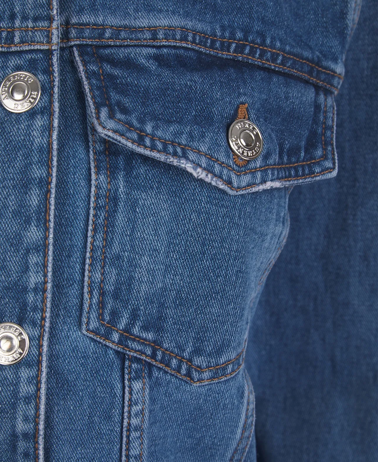 Ex Papapya Midwash Oversized Denim Jacket Blue Black sold by Your Style Outlet product image thumbnail 5