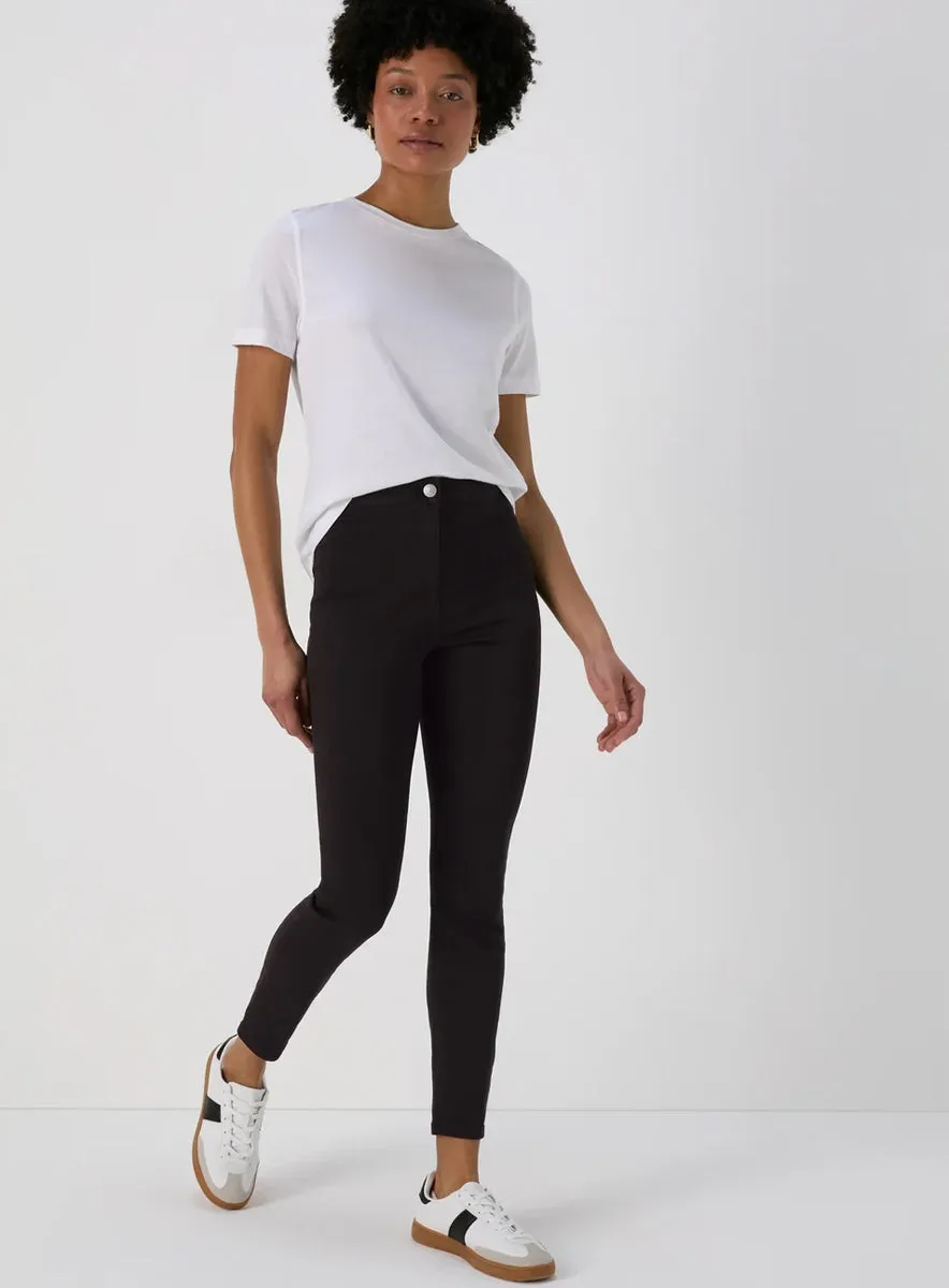 Ladies Mid Wash Jessie High Waisted Skinny Jeans Blue Black sold by Your Style Outlet product image thumbnail 2