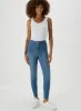 Ladies Mid Wash Jessie High Waisted Skinny Jeans Blue Black sold by Your Style Outlet