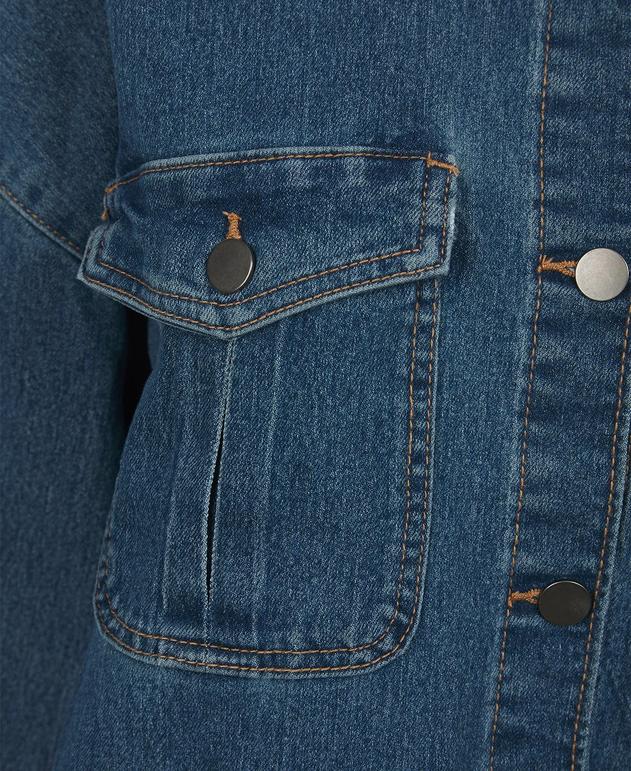 Ladies TU Denim Shacket Shirt In Dark Blue sold by Your Style Outlet product image thumbnail 3