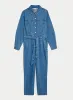 Ladies Blue Denim Belted Jumpsuit sold by Your Style Outlet