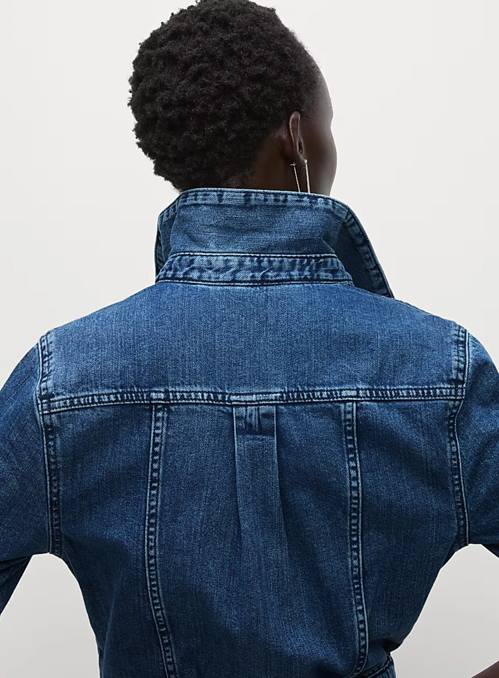 Ladies Pure Cotton Denim Midi Utility Dress sold by Your Style Outlet product image thumbnail 3