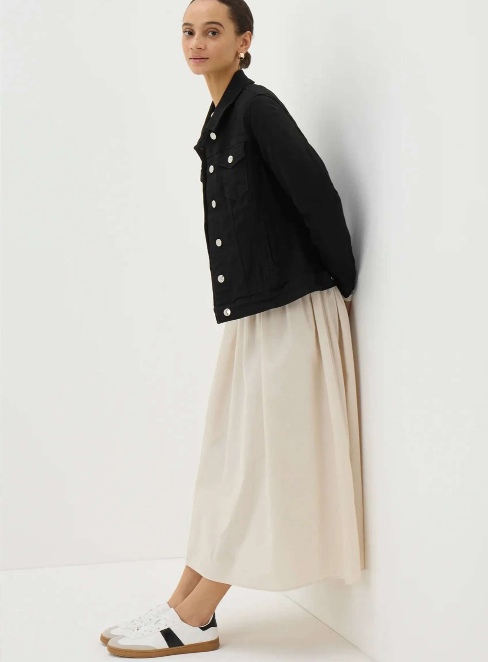 Ladies Cotton Stretch Denim Jacket In Blue And Black sold by Your Style Outlet product image thumbnail 5