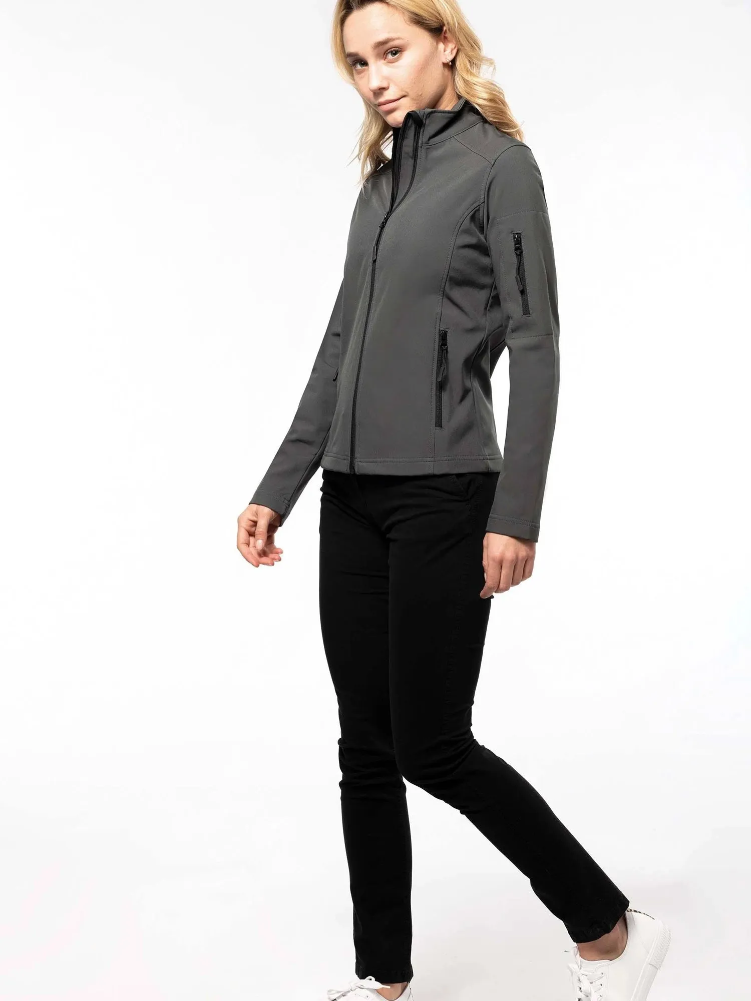 Ladies Kariban Softshell Zip Jacket sold by Your Style Outlet product image thumbnail 2