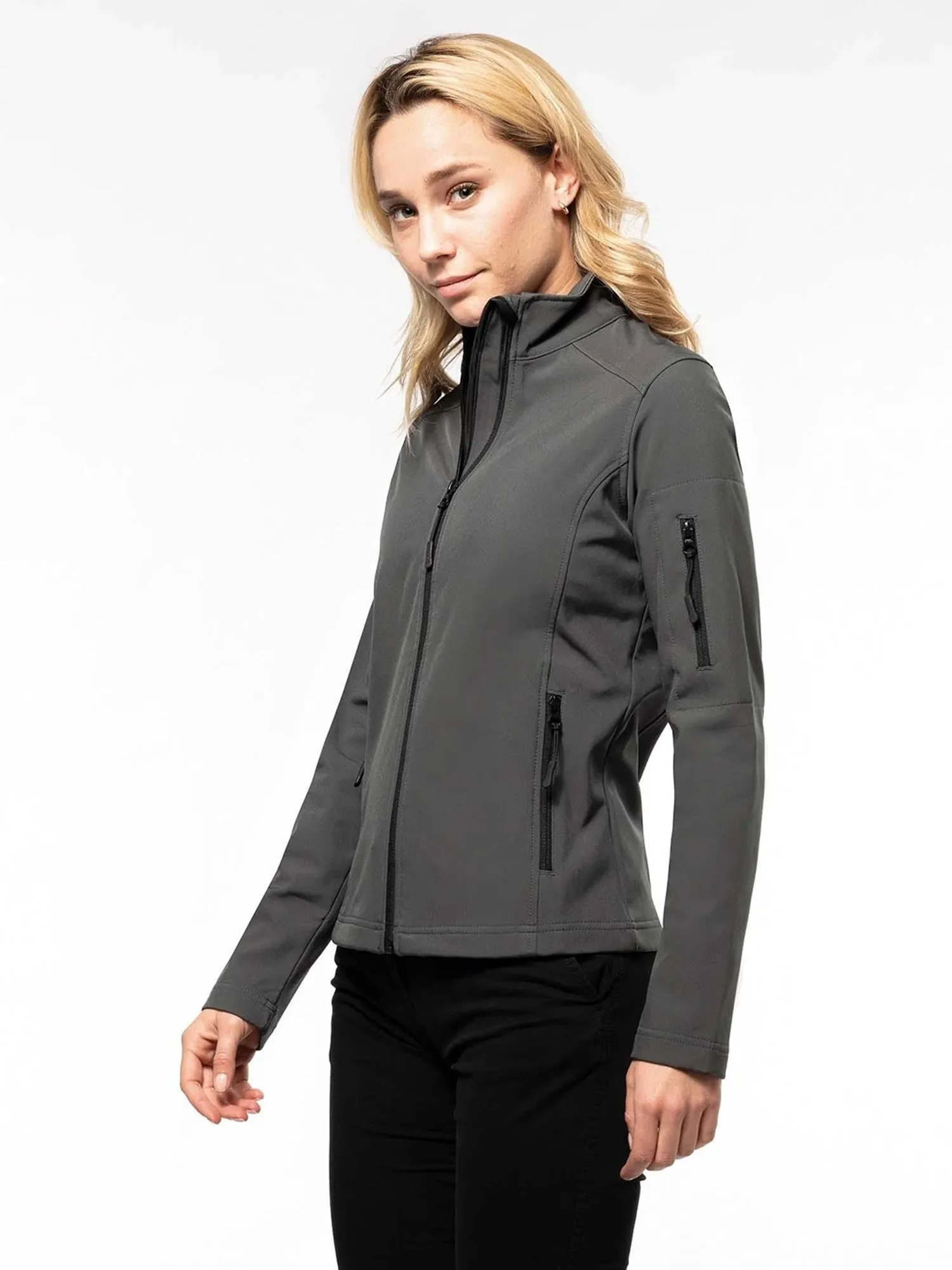 Ladies Kariban Softshell Zip Jacket sold by Your Style Outlet product image thumbnail 3