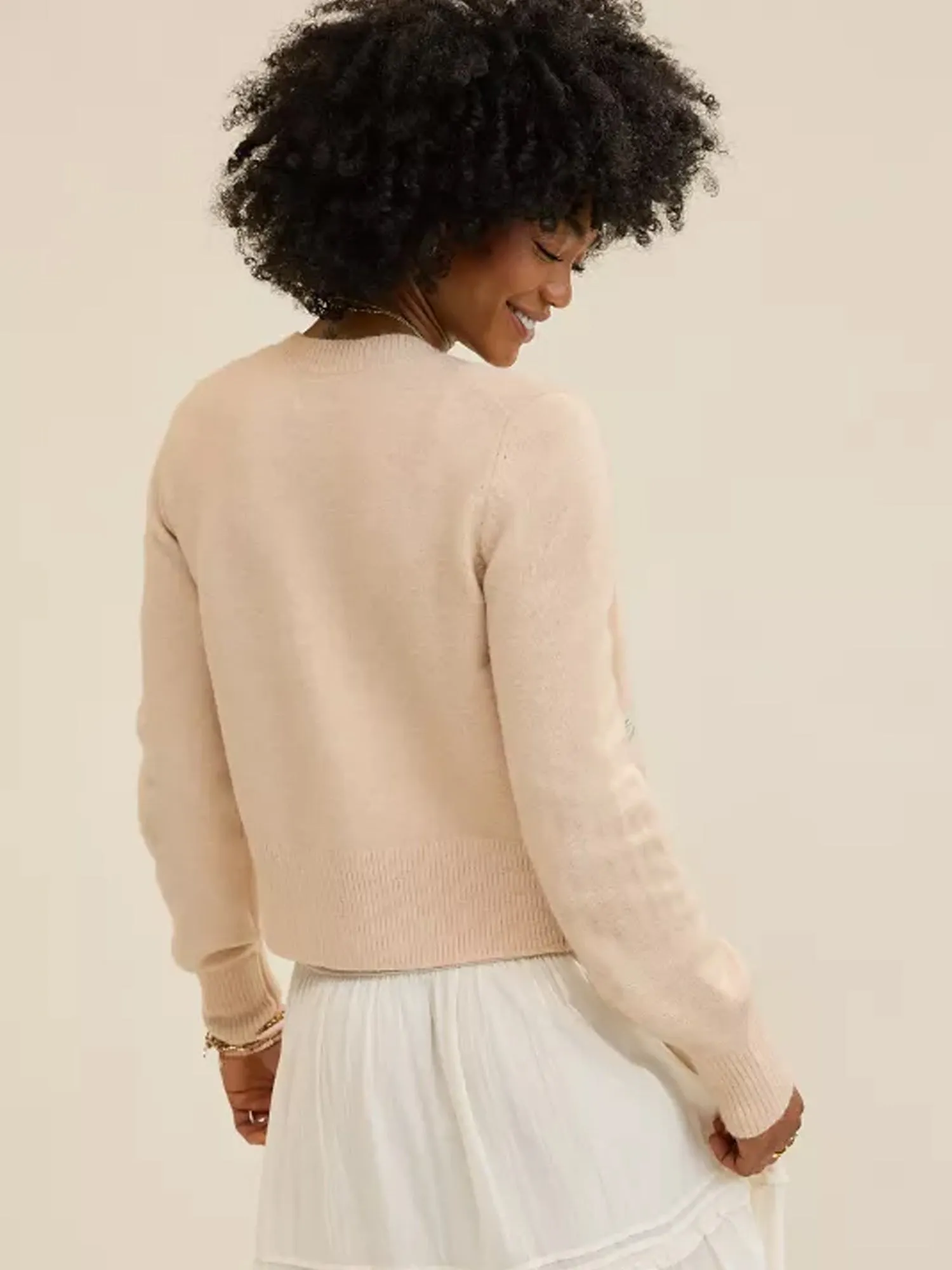 Ladies Aerie Softest Classic Cardigan Floral Embroidered sold by Your Style Outlet product image thumbnail 4