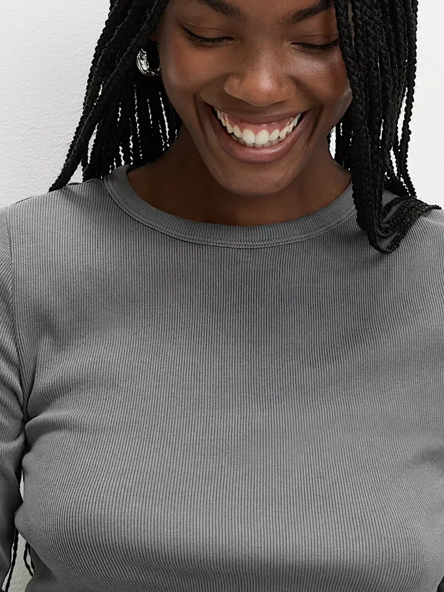 Cotton Rich Ribbed Garment Dye Top 4 Colours sold by Your Style Outlet product image thumbnail 5