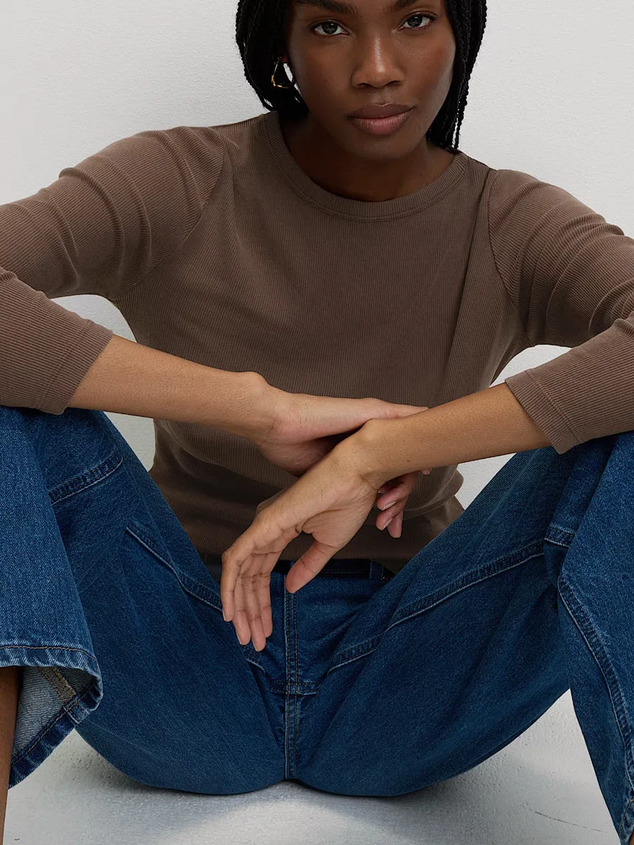 Cotton Rich Ribbed Garment Dye Top 4 Colours sold by Your Style Outlet product image thumbnail 4