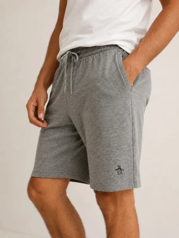Mens Penguin Jogger Sweatshorts in Light Grey made by Your Style Outlet