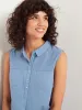 Ex White Stufff Sleeveless Blue Sugar Spoon Jersey Shirt sold by Your Style Outlet