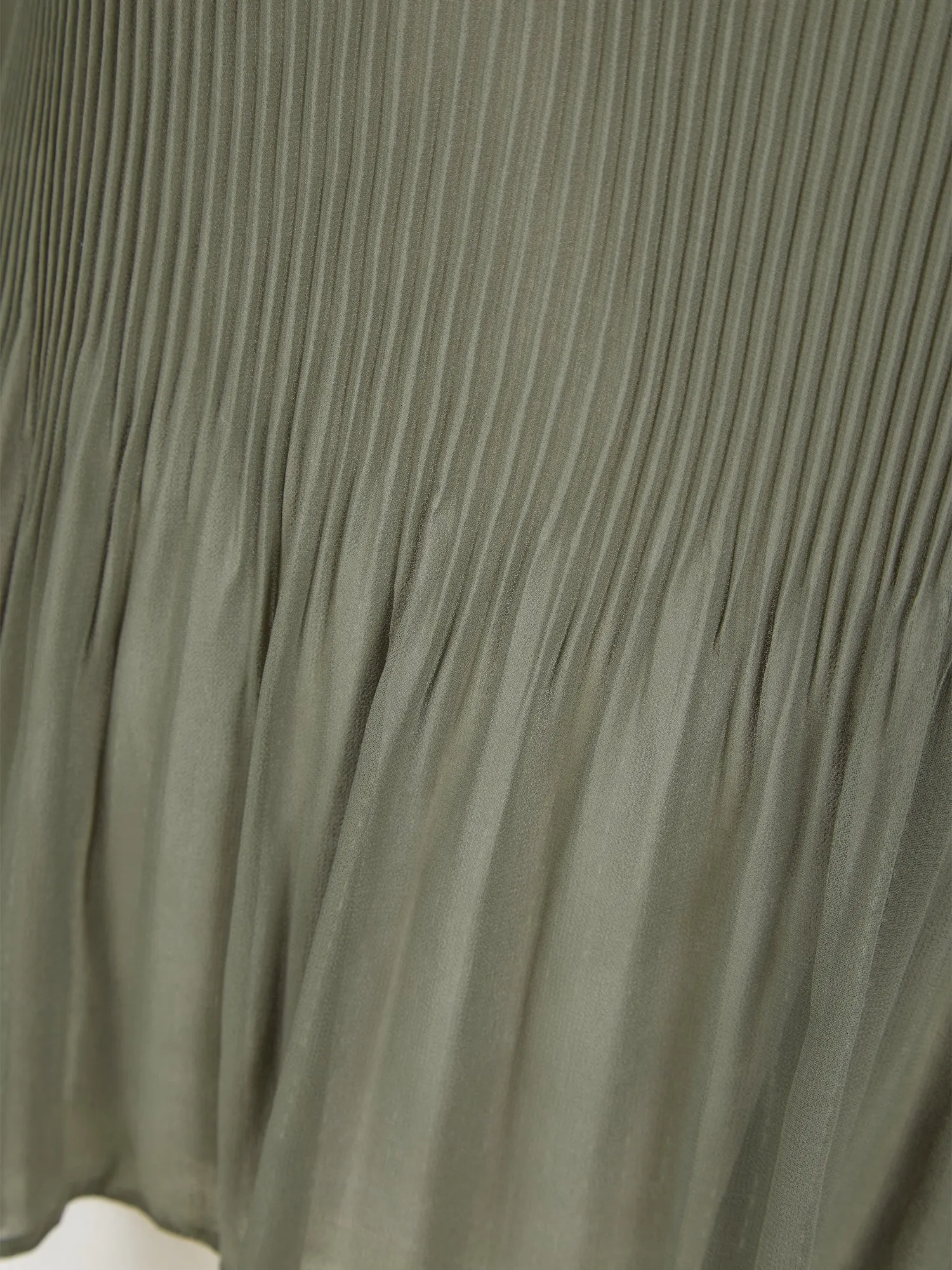 Ex Wallis Khaki Green Pleated Long Sleeve Blouse sold by Your Style Outlet product image thumbnail 2