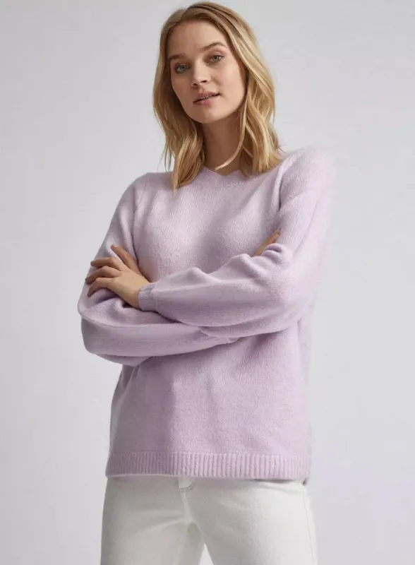 Ex Dorothy Perkins Bow Back Jumper Lilac / Cream sold by Your Style Outlet
